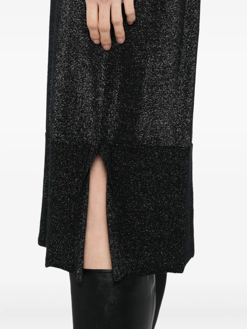 N.Peal Jurk met col Zwart