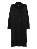 N.Peal roll-neck dress - Black