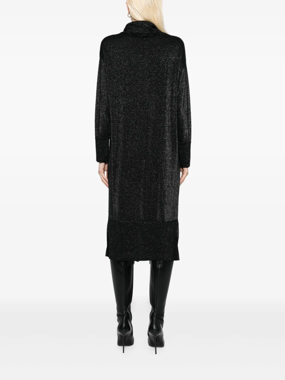 N.Peal Jurk met col Zwart