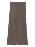 N.Peal honeycomb knit trousers - Brown