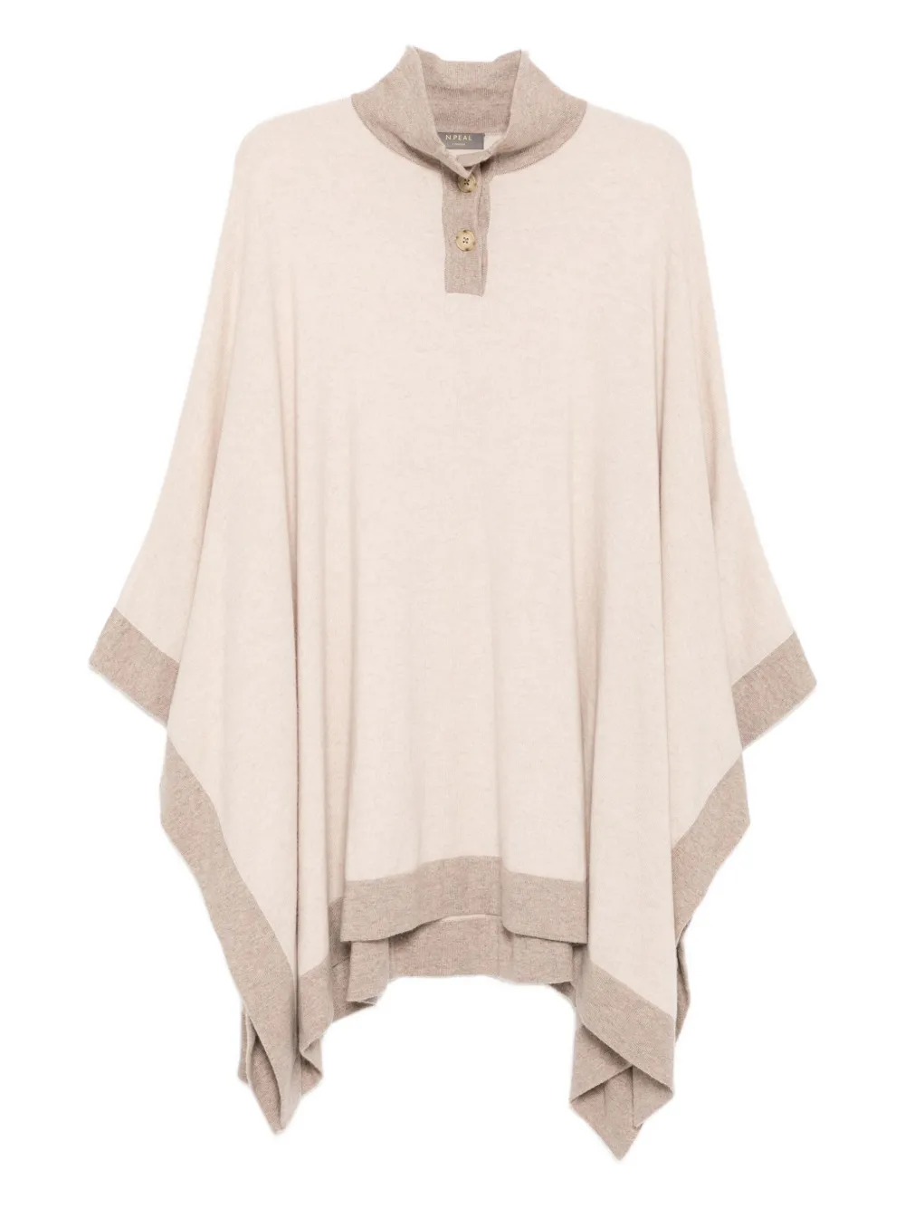 N.Peal Contrast Border ケープ - ニュートラル N.Peal Contrast Border ケープ - ニュートラル