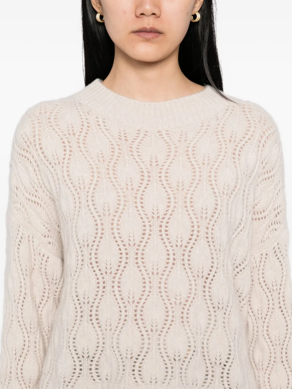 N.Peal Kasjmier trui Beige