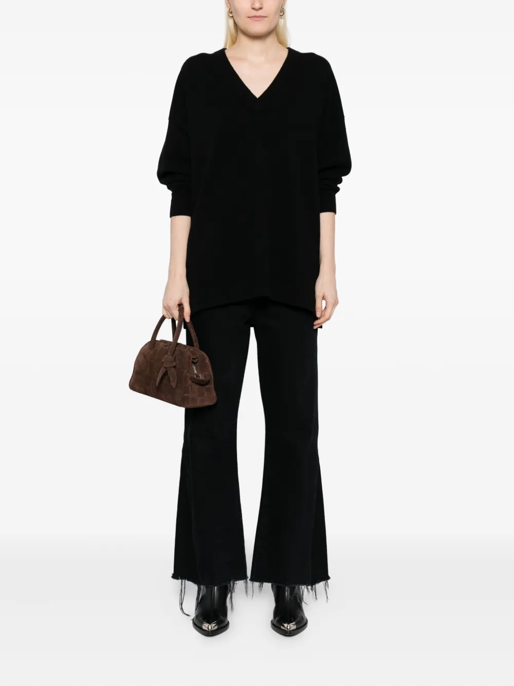 N.Peal V-neck jumper | Knitted Sweaters | Image 2