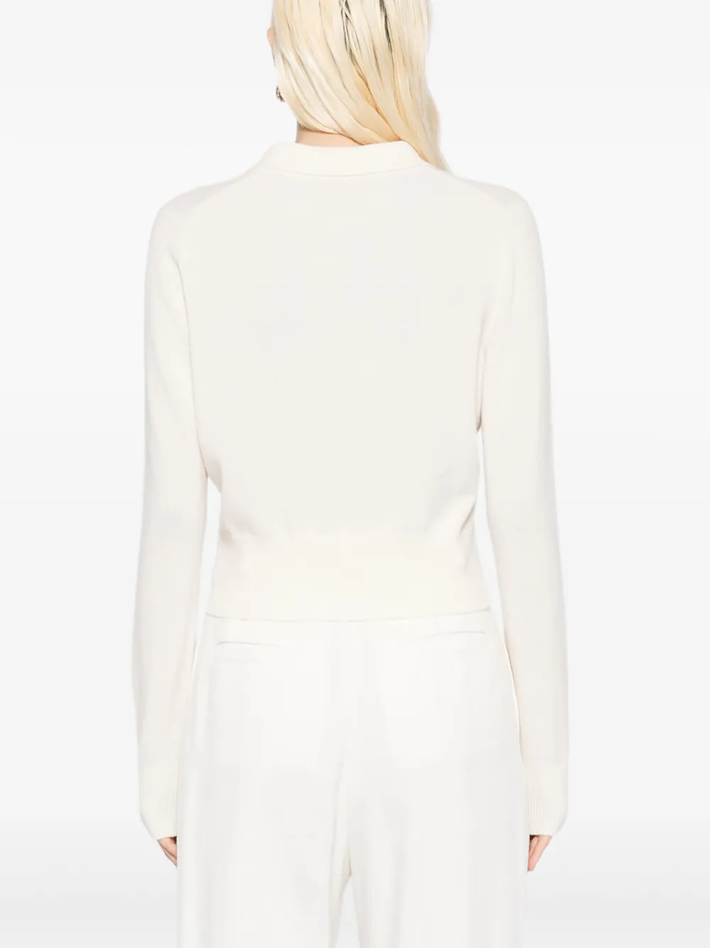N.Peal Thea vest met kraag Wit
