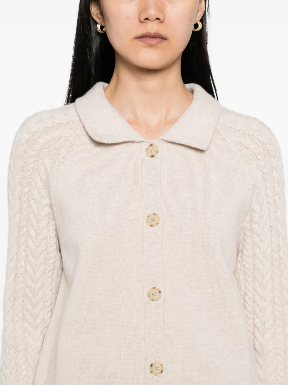 N.Peal Kasjmier vest Beige