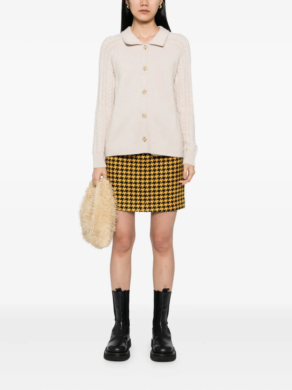 N.Peal Kasjmier vest Beige