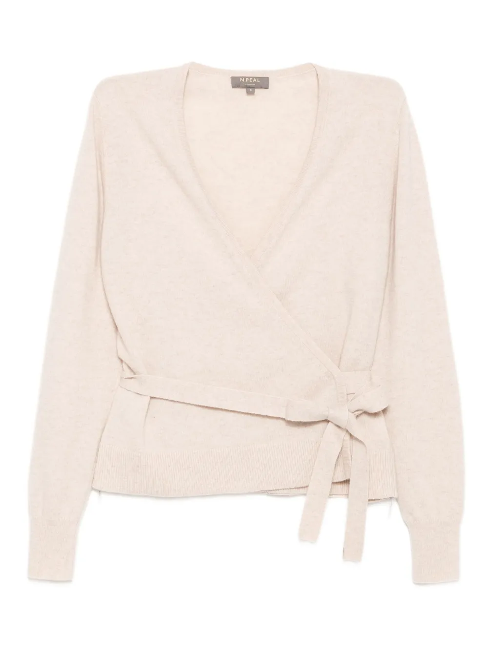 N.Peal Arabella wrap cardigan - ニュートラル N.Peal Arabella wrap cardigan - ニュートラル