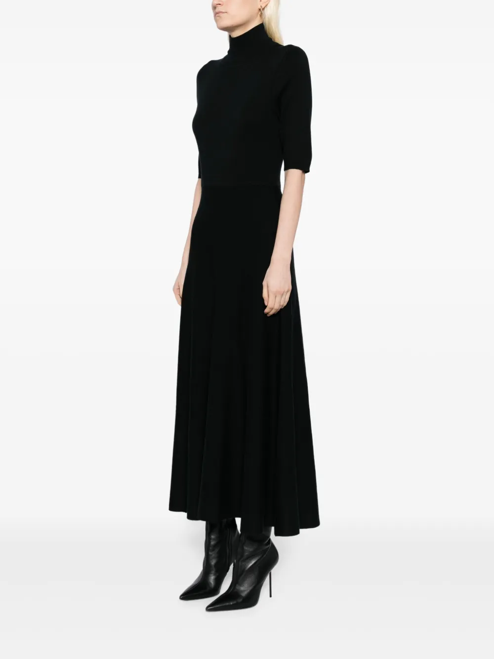 N.Peal Jurk met korte mouwen Zwart