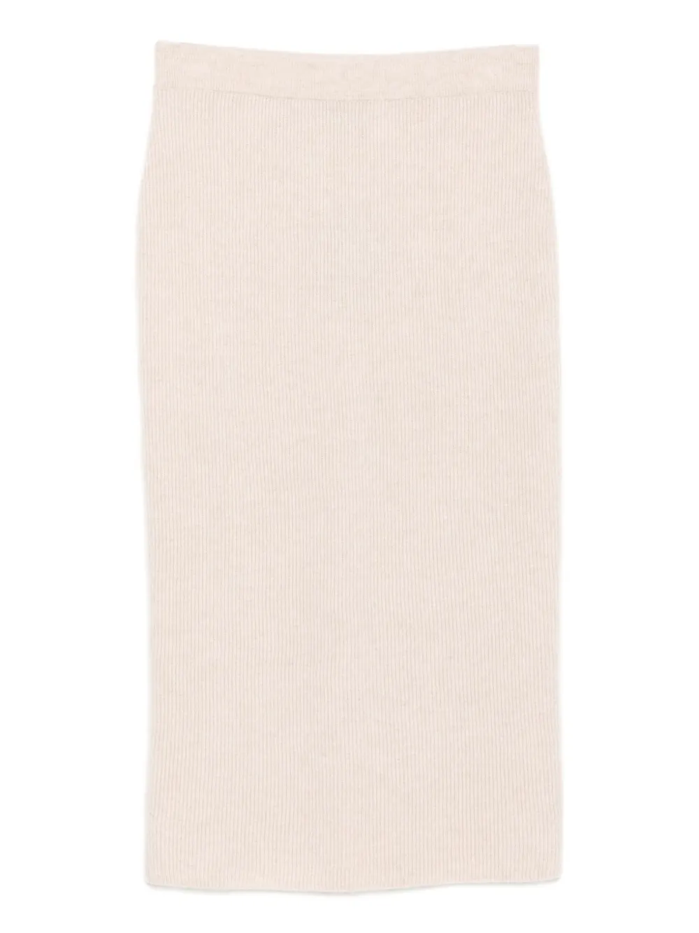 N.Peal Ribgebreide rok Beige