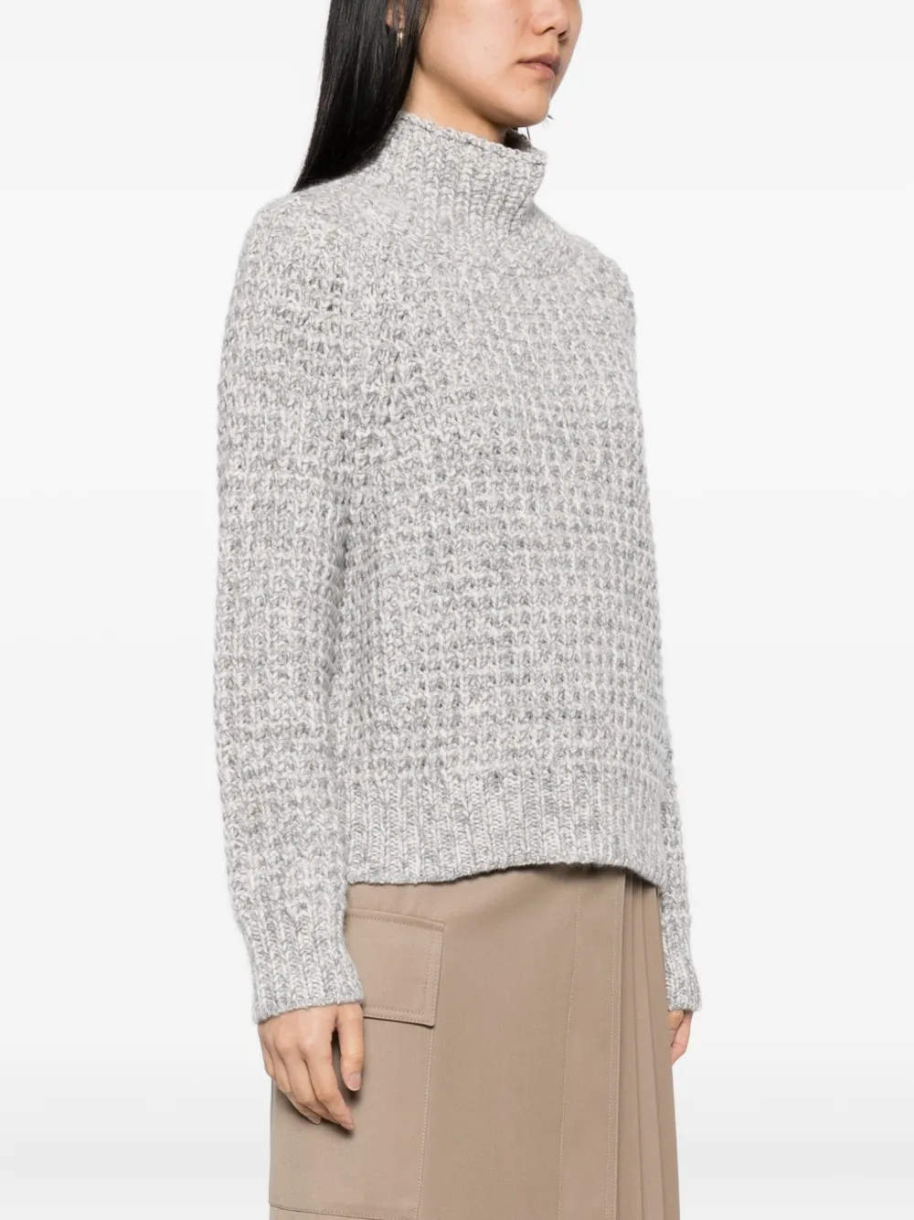 N.Peal Super chunky trui Grijs