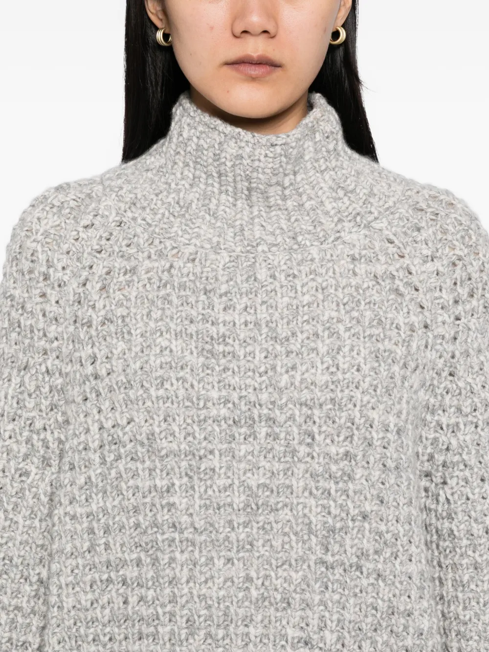 N.Peal Super chunky trui Grijs