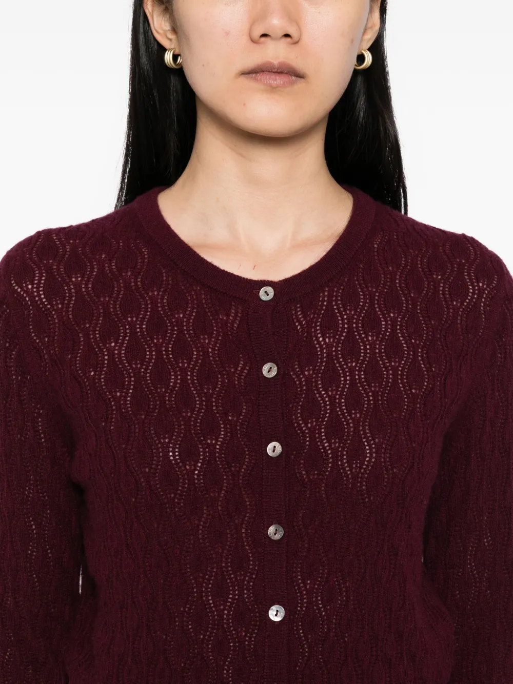 N.Peal Kasjmier vest Rood