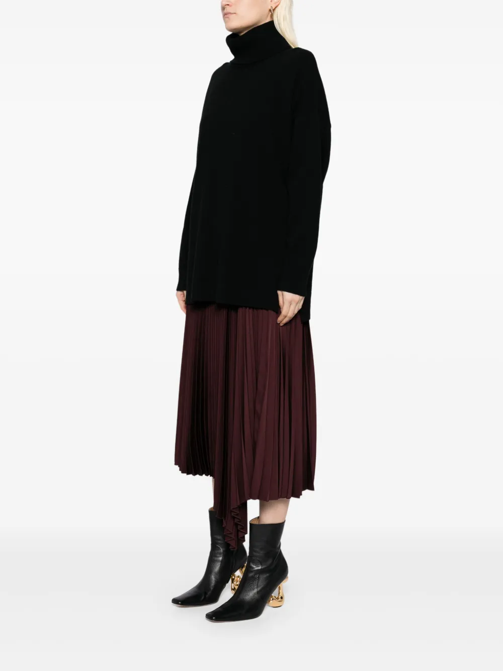 N.Peal Lange trui Zwart