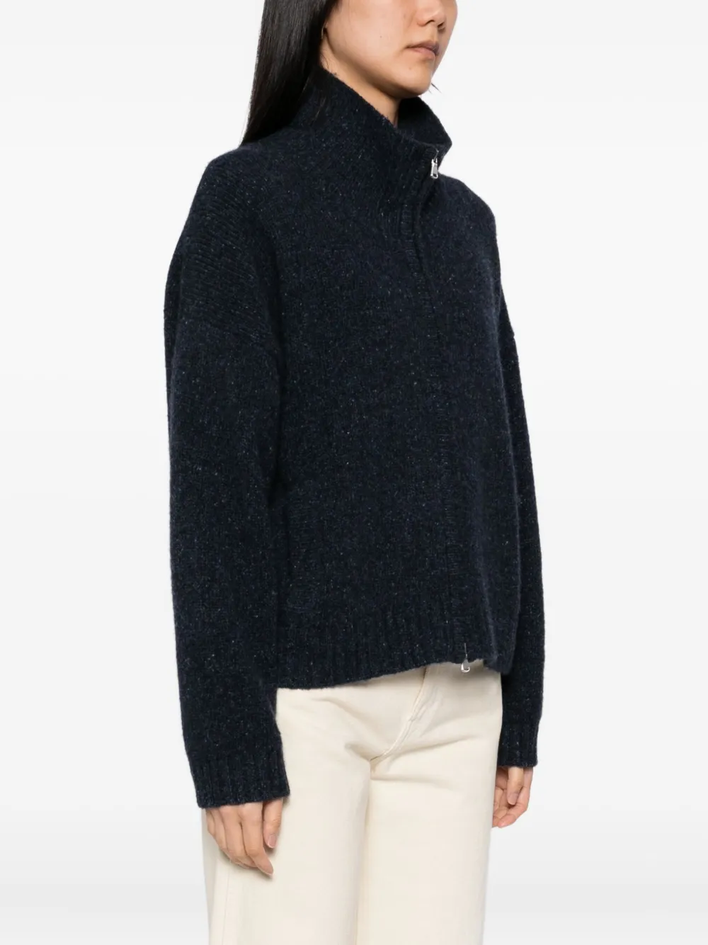 N.Peal Marl vest Blauw