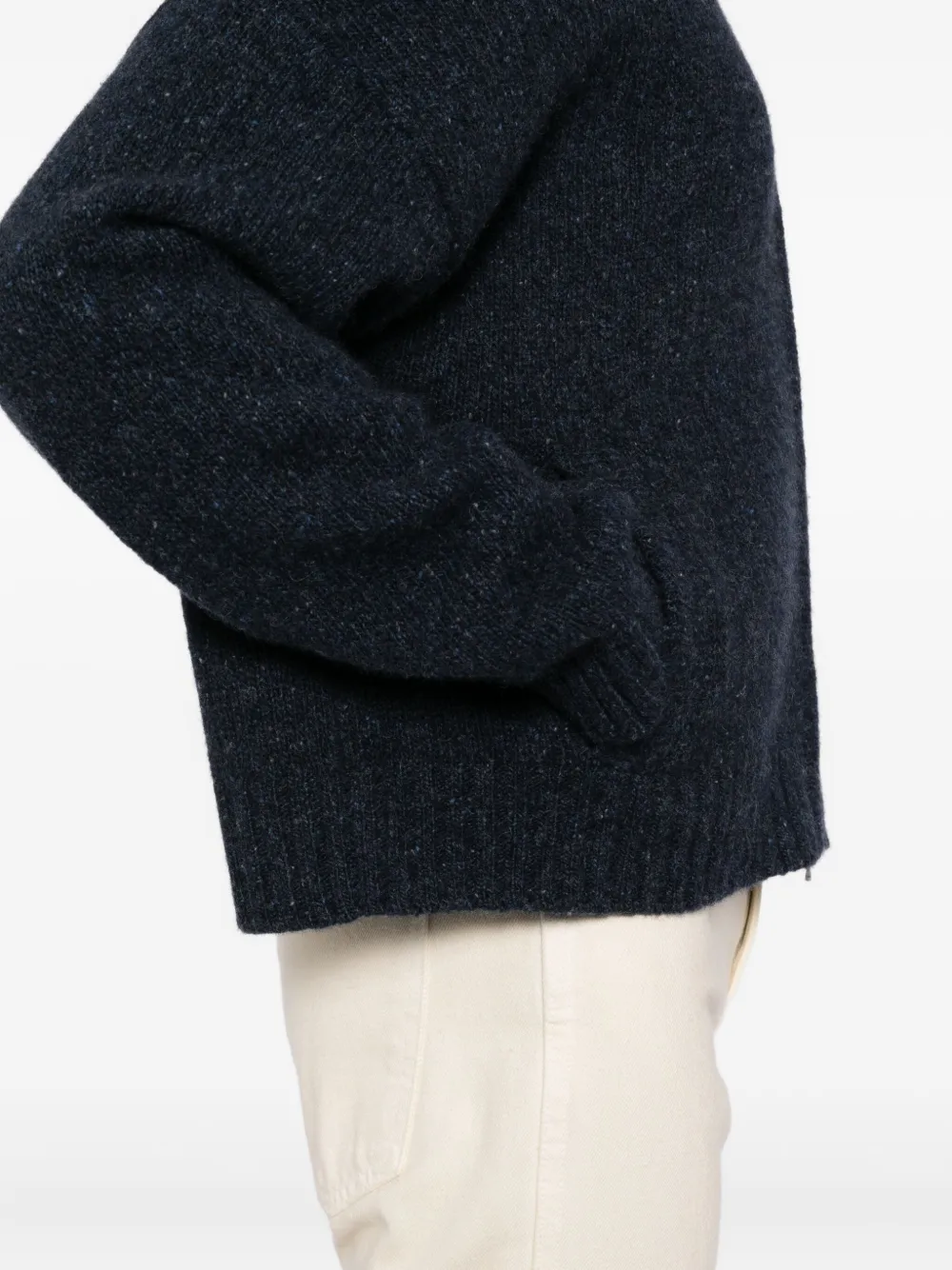 N.Peal Marl vest Blauw