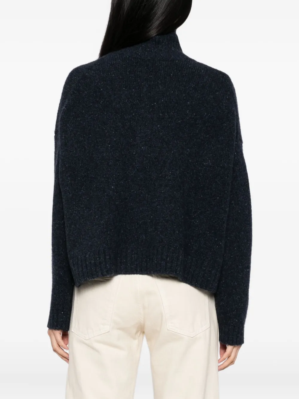 N.Peal Marl vest Blauw