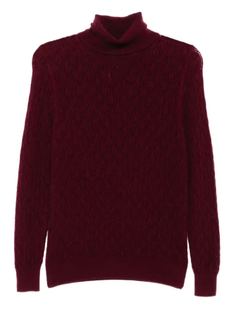 N.Peal lace stitch sweater
