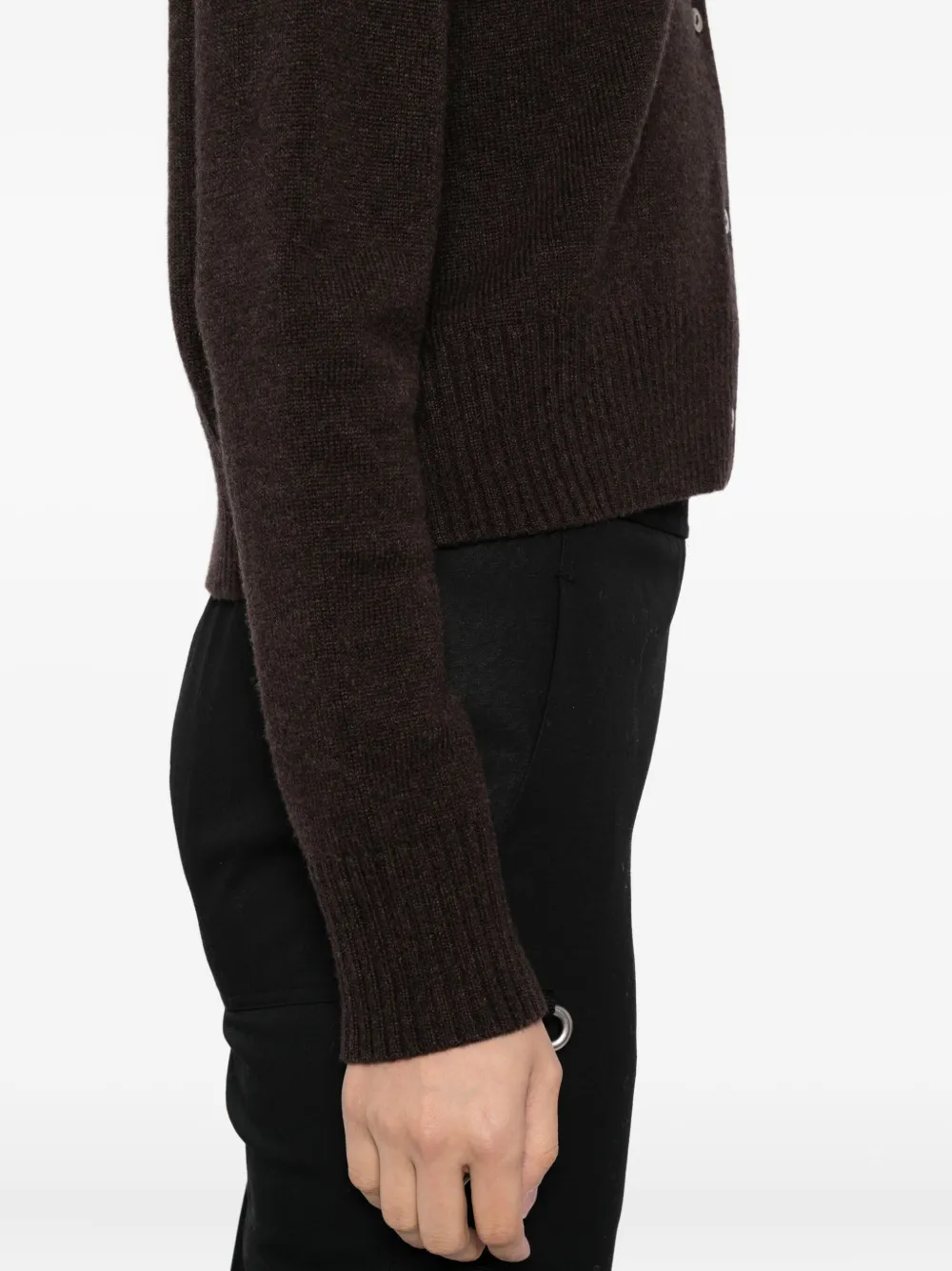 N.Peal Kasjmier vest Bruin