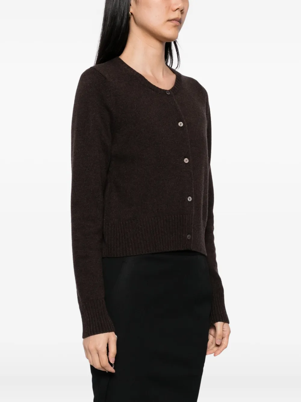 N.Peal Kasjmier vest Bruin