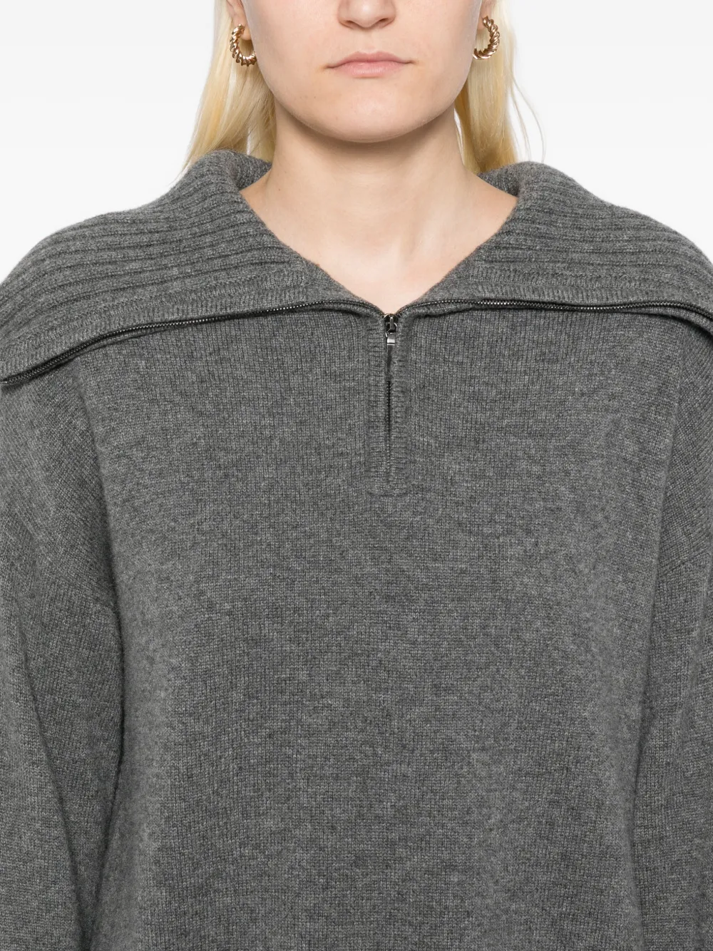 N.Peal Kasjmier trui Grijs