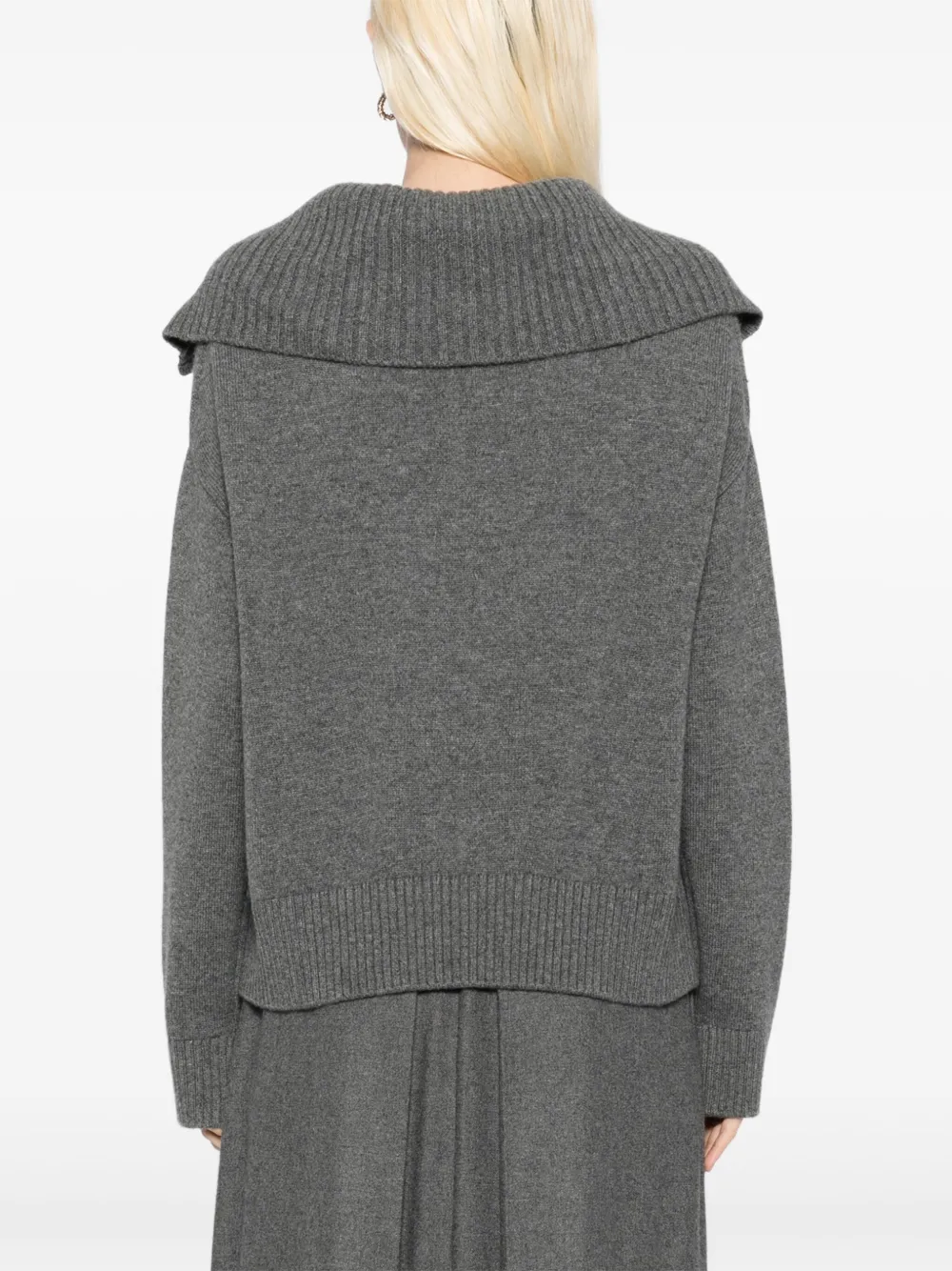 N.Peal Kasjmier trui Grijs