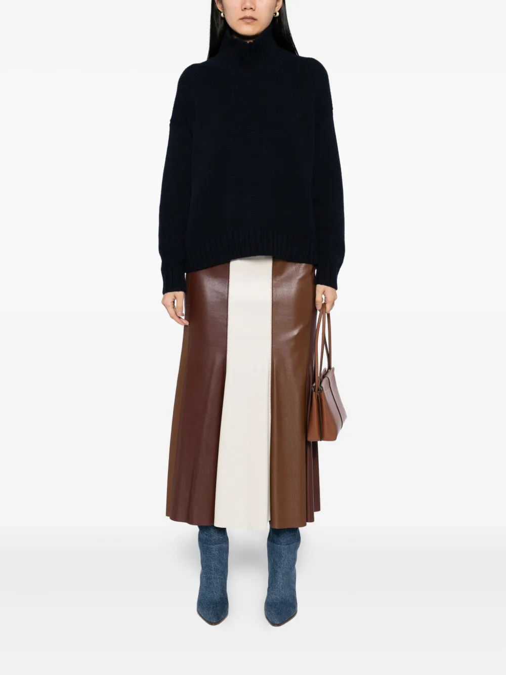 N.Peal Funnel Neck jumper | Knitted Sweaters | Image 2