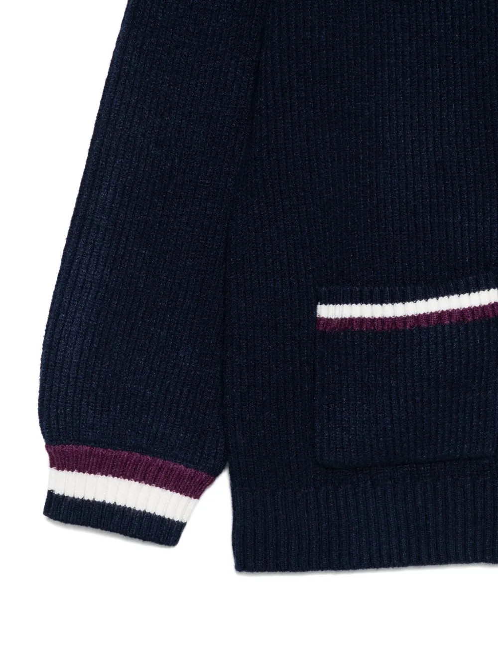 TWINSET Kids Geribbeld vest met V-hals Blauw