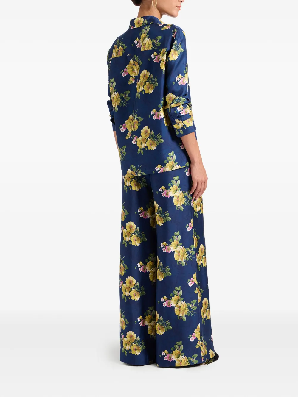 La DoubleJ Palazzo broek Blauw