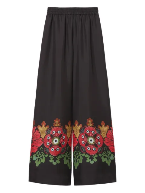 La DoubleJ floral-print palazzo pants