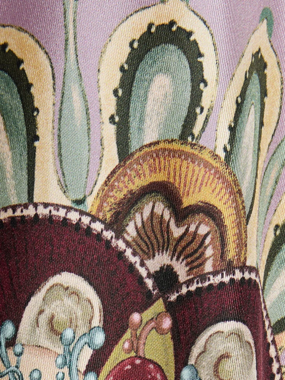 La DoubleJ Zijden blouse met Placée-print Roze
