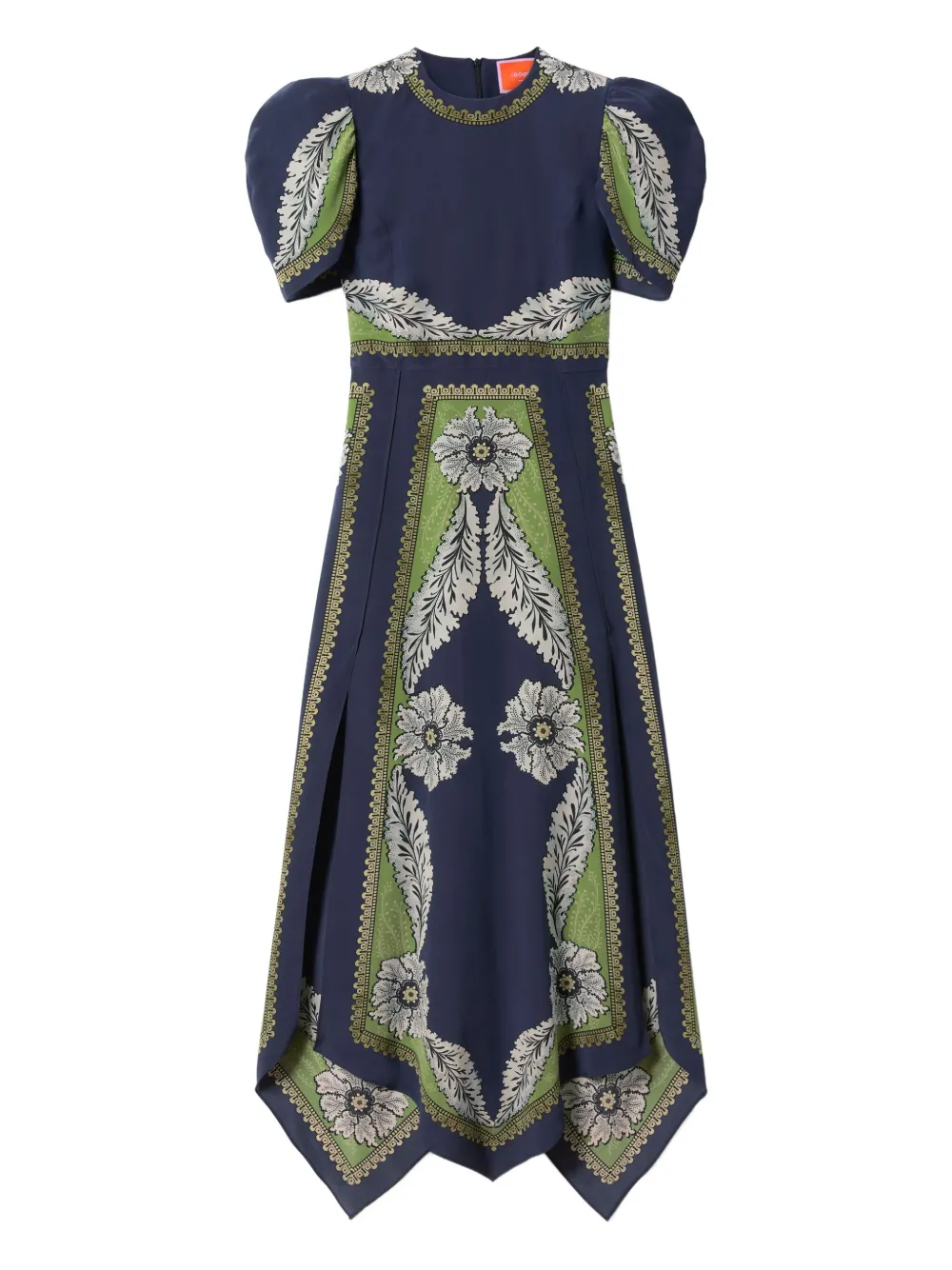 La Doublej Cherie Silk Scarf Dress Bounty Placee In Multi