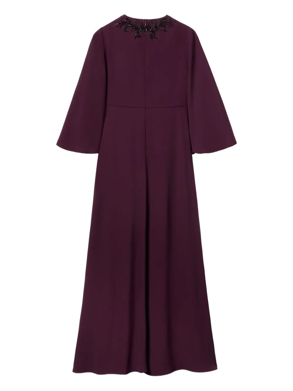 La Doublej Sorella Bell-sleeve Maxi Dress In Purple