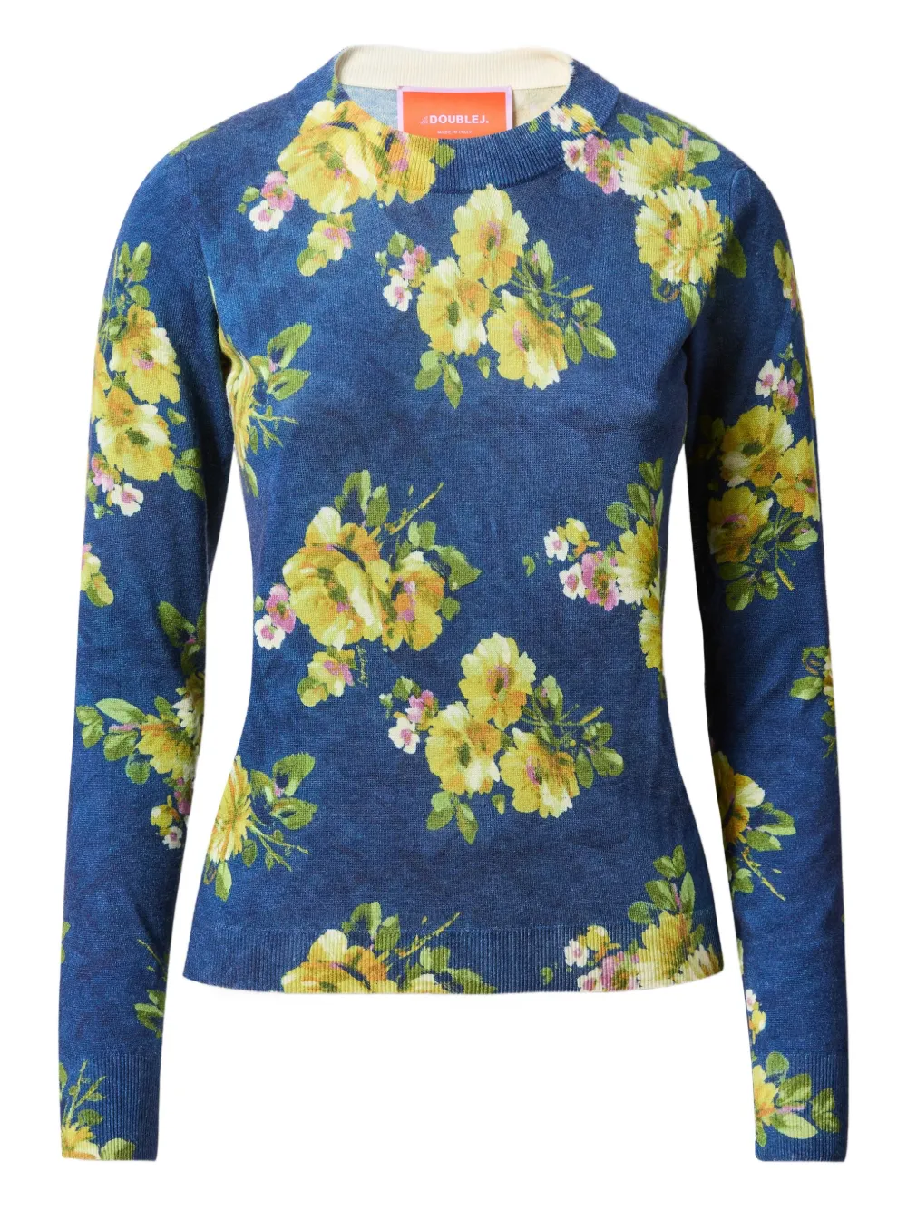 La DoubleJ Trui met ronde hals Blauw