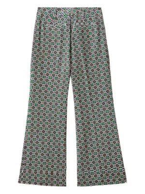 Burberry チェック フレアパンツ | ニュートラル | FARFETCH JP