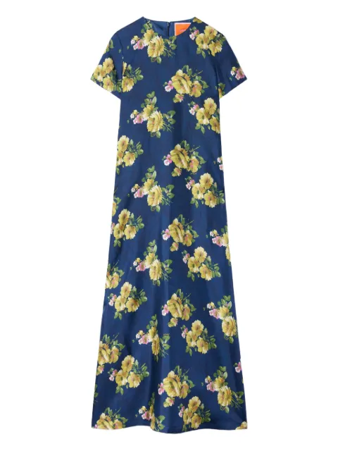 La DoubleJ Swing floral-print maxi dress