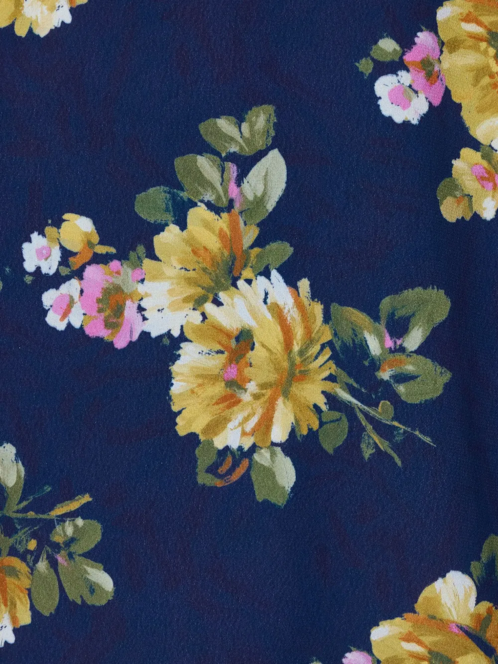 La DoubleJ Mini-jurk met bloemenprint en klokmouwen Blauw