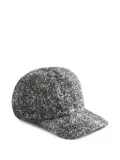 La DoubleJ tweed baseball cap - Black