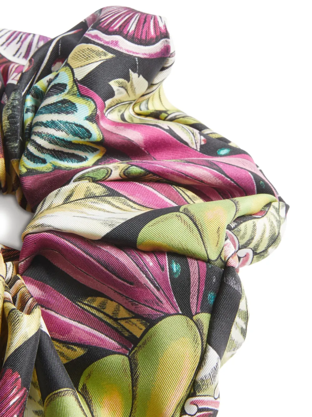La DoubleJ floral-print silk scrunchie | Image 2