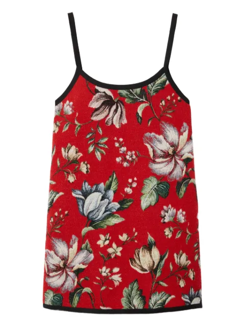 La DoubleJ robe-nuisette à fleurs en jacquard