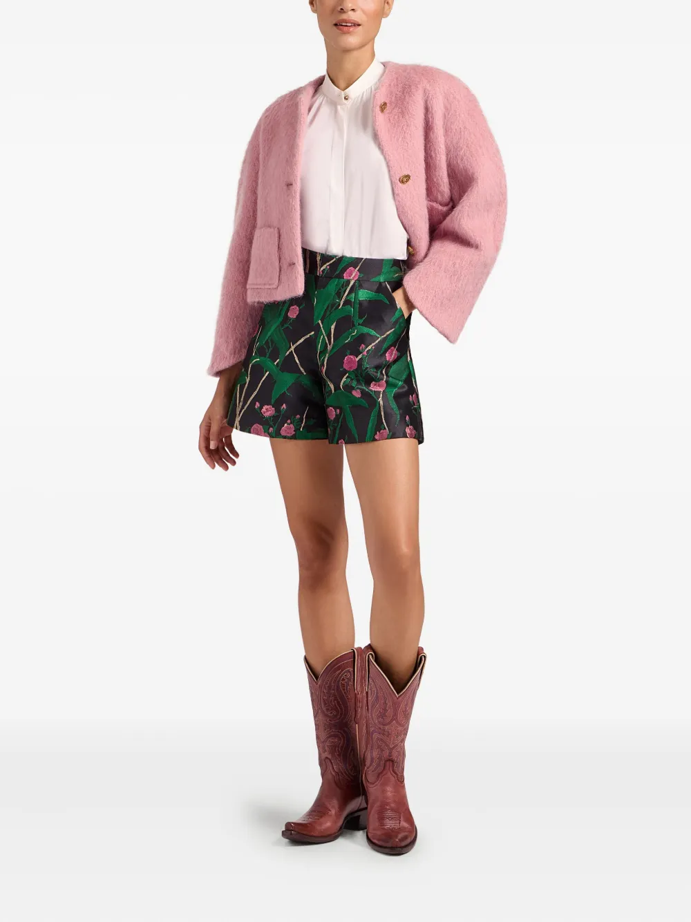 La DoubleJ  Blair wide-sleeve wool-blend jacket | Cropped Jackets | Image 2