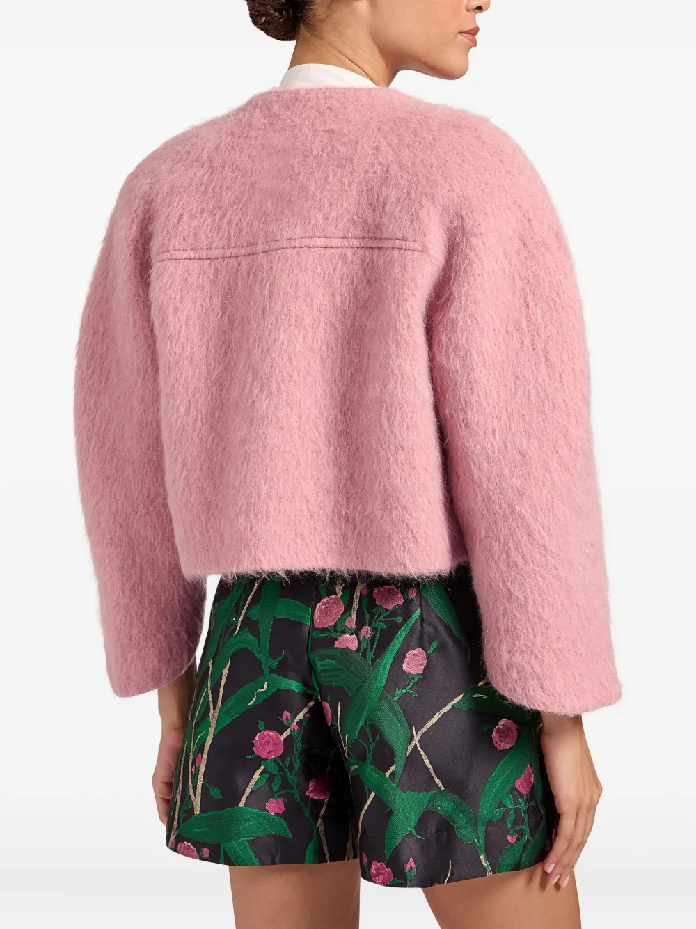 La DoubleJ Blair jack van wolblend met wijde mouwen Roze