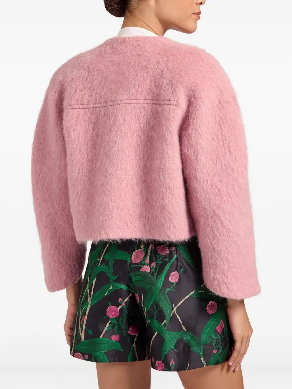 La DoubleJ Blair wide-sleeve wool-blend Jacket | Pink | FARFETCH
