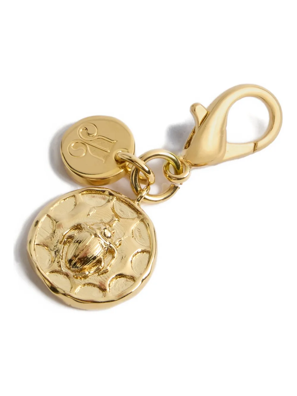 La Doublej Winged Scarab Charm In Gold