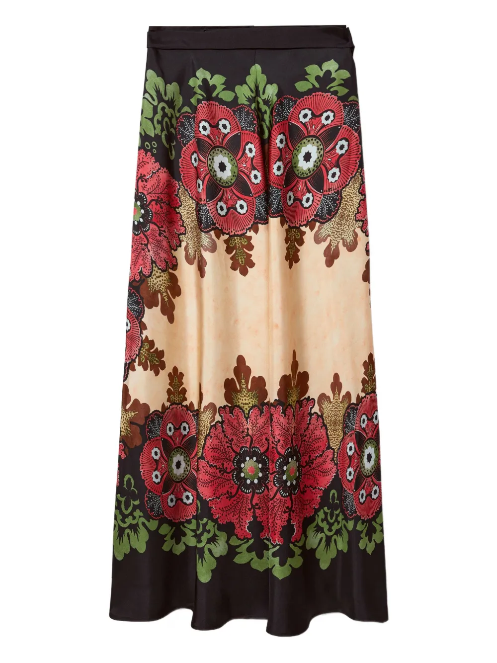 La DoubleJ Jas met bloemenprint Zwart