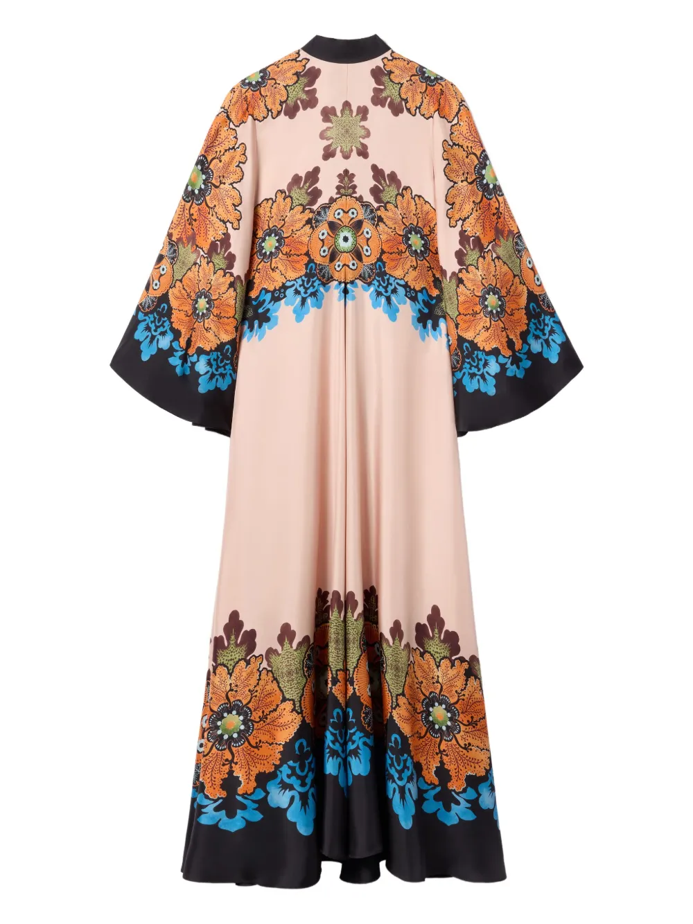 La DoubleJ Maxi-jurk met bloemenprint Beige