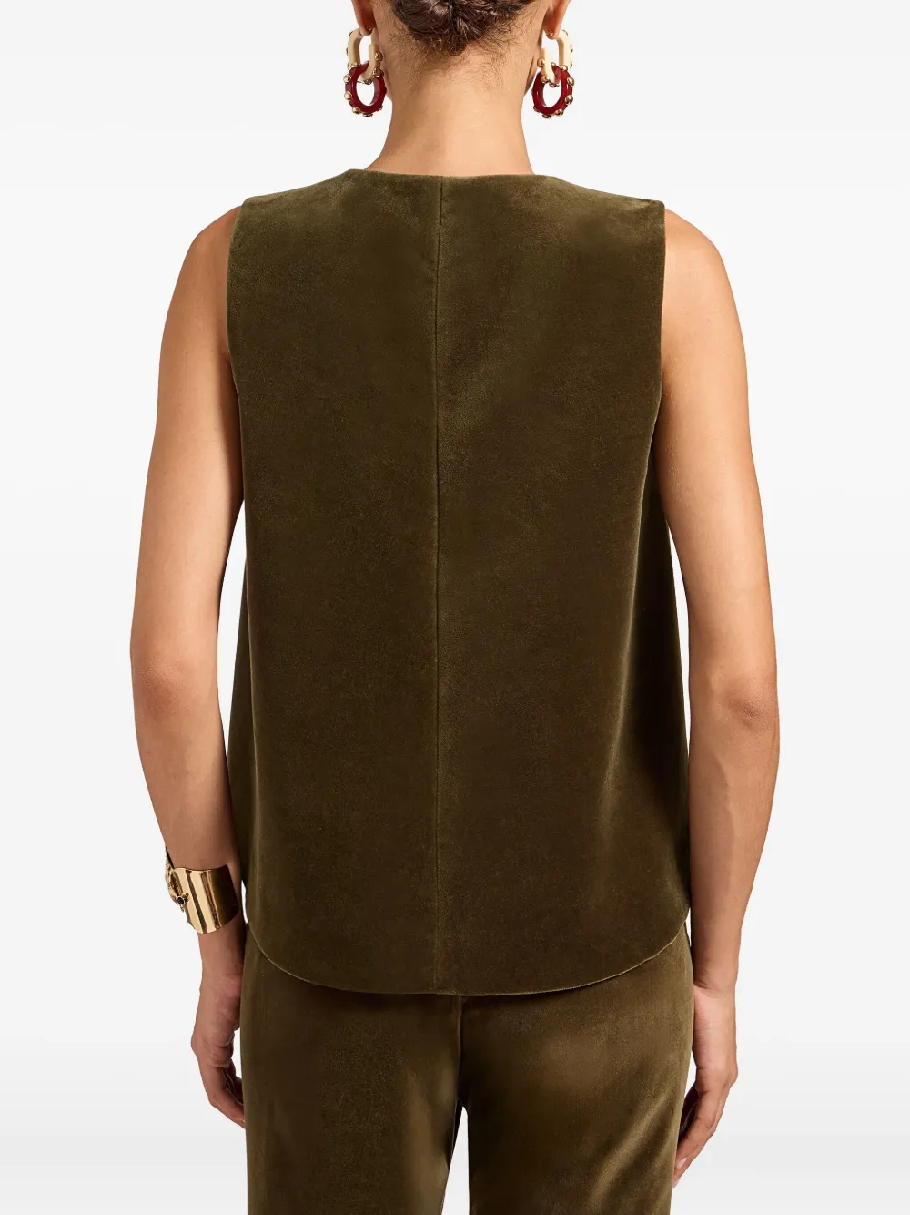 La Doublej La Scala Top In Green