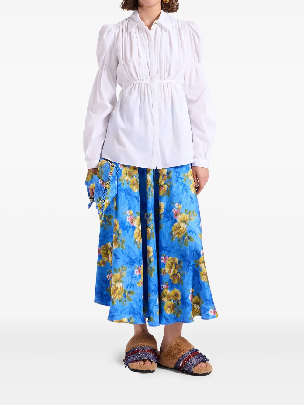 La DoubleJ drawstring floral-print skirt | A-Line Skirts | Image 2