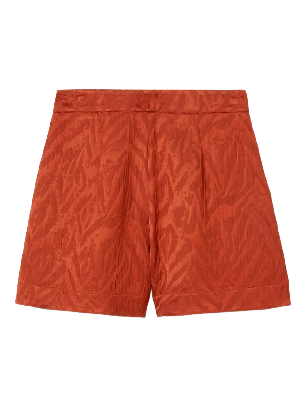 animal-print shorts
