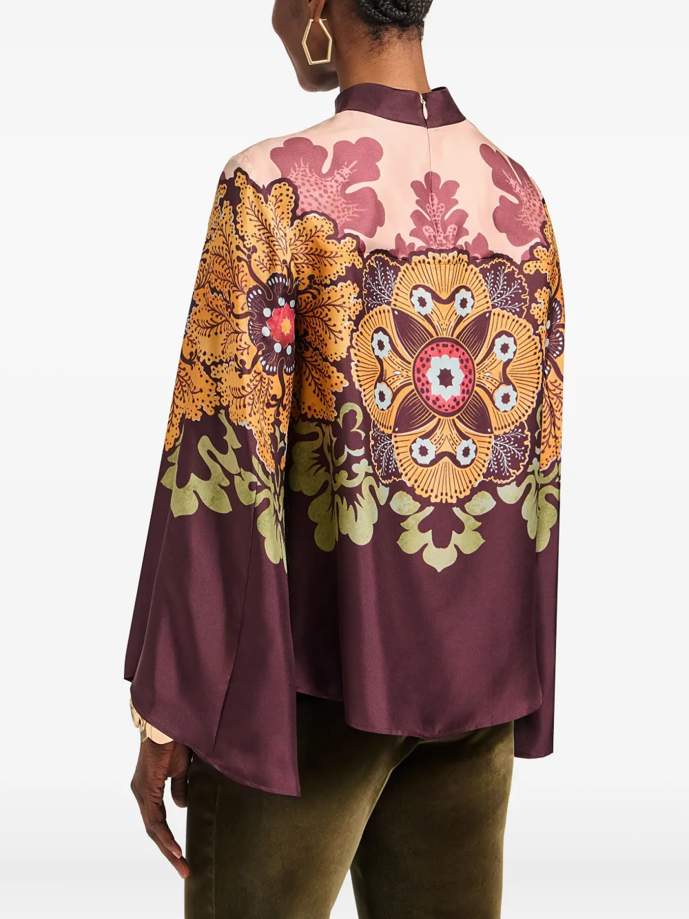 La DoubleJ Blouse met bloemenprint Rood