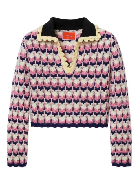 La DoubleJ suéter con motivo geométrico